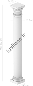 Lusitane matériaux de construction pour vous colonne béton ronde