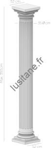 Lusitane matériaux de construction pour vous colonne béton cannelée