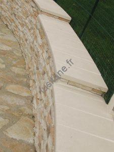 Lusitane matériaux de construction pour vous chaperon de mur en pierre creme sur mesure