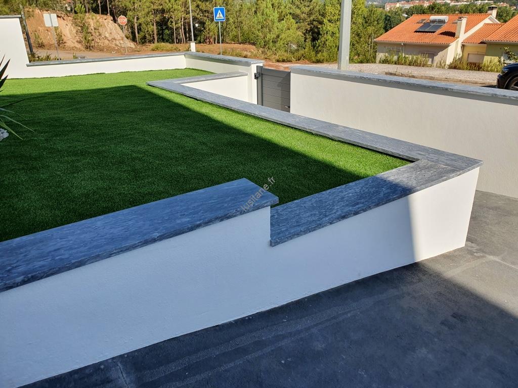 Lusitane matériaux de construction pour vous chaperon de mur pierre naturelle noire