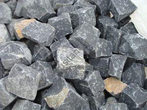 calcada pavé noir gris