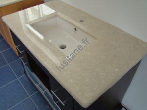 Lusitane matériaux de construction pour vous plan vasque lavabo en pierre naturelle marbre crème marfil
