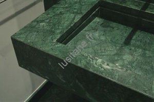 plan vasque lavabo en pierre naturelle marbre vert