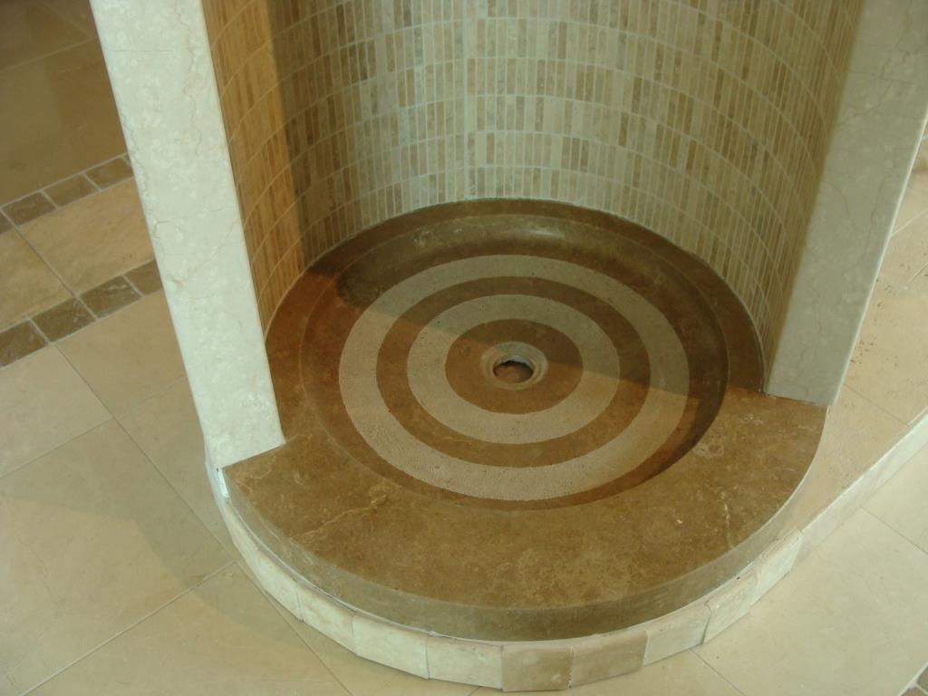 receveur douche pierre naturelle travertin marbre