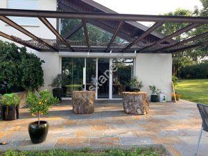 Lusitane matériaux de construction pour vous dalle pierre naturelle extérieure schiste Argan clivé terrasse