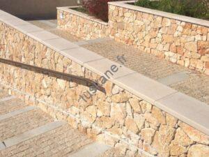Lusitane matériaux de construction pour vous Chaperon de mur en pierre naturelle grès sur mesure