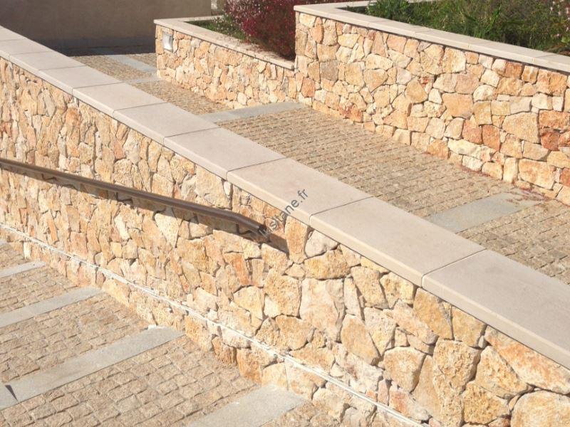 Lusitane matériaux de construction pour vous Chaperon de mur, en pierre naturelle grès, en granit sur mesure