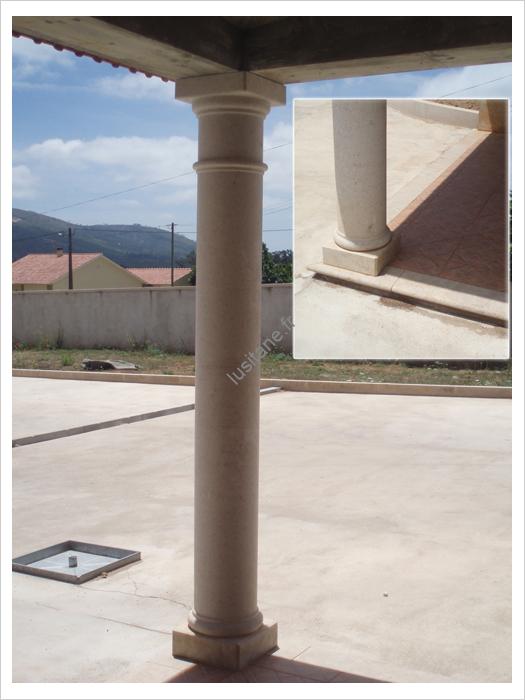 Lusitane matériaux de construction pour vous colonne pierre naturelle ronde