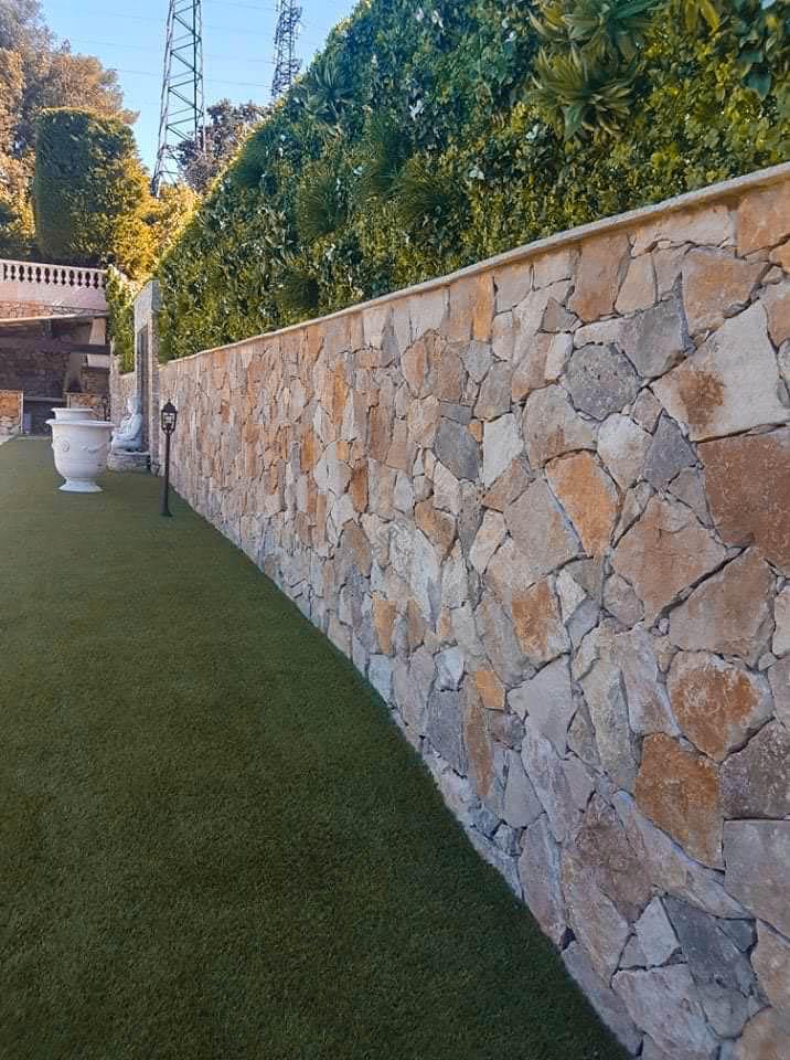 parement pierre naturelle ocre