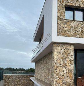 Lusitane matériaux de construction pour vous parement pierre naturelle ocre beige marron